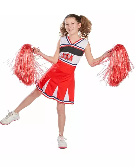 Kostým roztleskávačky USA pro dívky, Velikost: 10-12 let (142-148 cm), image 4