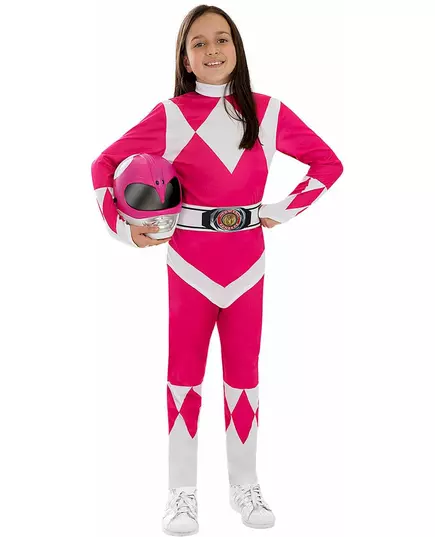 Růžový Power Ranger kostým pro děti, Velikost: 3-4 let, image 3