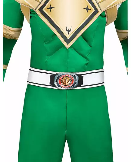 Zelený Power Ranger kostým pro dospělé, Velikost: Medium, image 3
