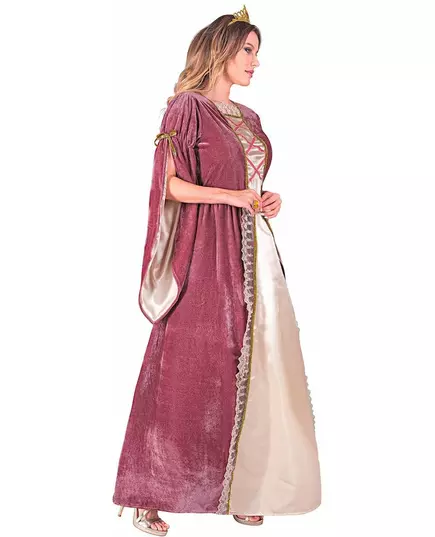Plus size růžovo-bílý středověký princeznovský kostým pro ženy, Velikost: X-Large, image 3