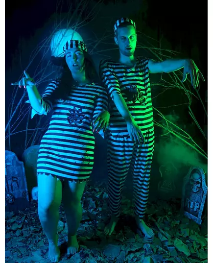 Strašidelný kostým zombie vězně pro muže, Velikost: Medium, image 4