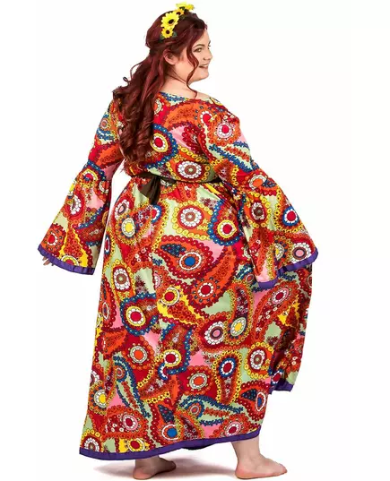 Plus size hippie šaty kostým pro ženy, Velikost: XXX-Large, image 4