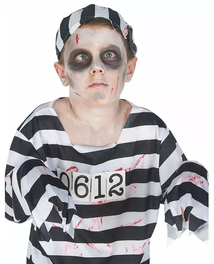 Kostým zombie vězně pro chlapce Halloween, Velikost: 10-12 let (145/158 cm), image 4