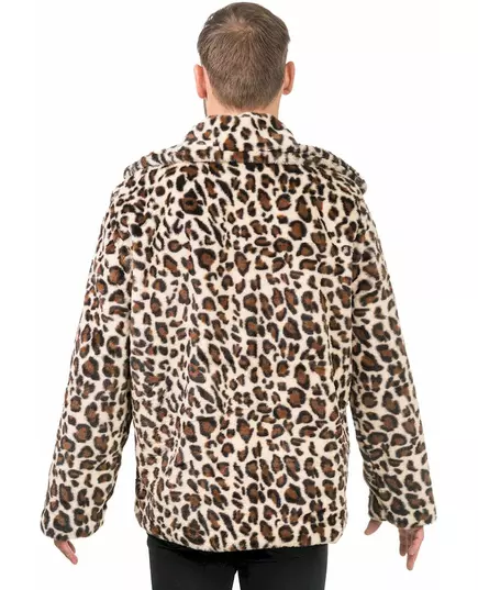 Dospělý leopardí kabát z umělé kožešiny, Velikost: X-Large (190 cm), image 3