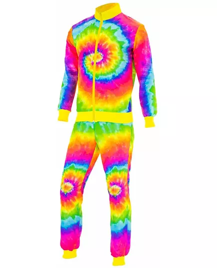 Neonová Tie and Dye tepláková souprava pro dospělé, Velikost: Medium, image 3