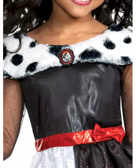 Klasický kostým Cruella pro dívky, Velikost: 5-6 let (109 - 126 cm), image 4