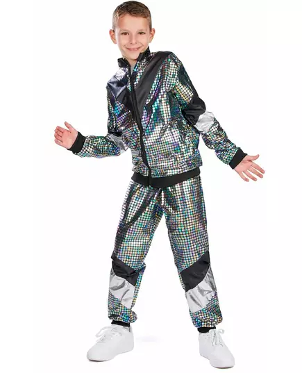 Teenagerský disco jogging kostým 80. léta, Velikost: 14-16 let (164 cm), image 4
