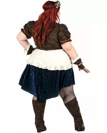 Plus size retro futuristický steampunk kostým pro ženy, Velikost: XX-Large (46/48), image 4