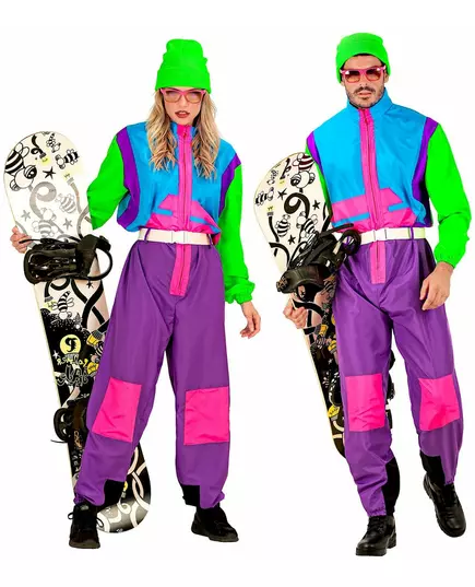 Fluorescenční snowboardový kostým pro dospělé, Velikost: Medium, image 4