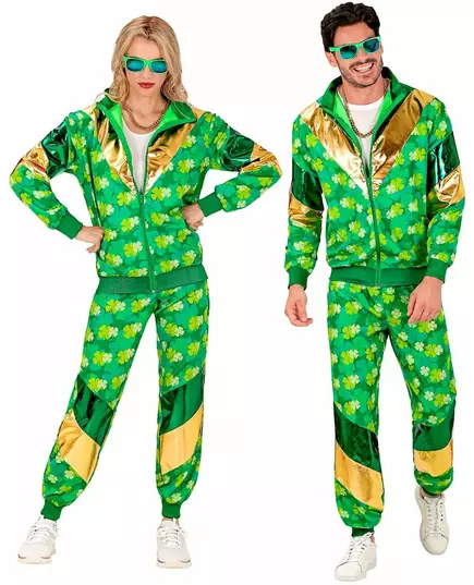 Tepláková souprava se čtyřlístky St. Patrick’s Day pro dospělé, Velikost: Medium, image 4