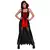 Červeno-černý upírský kostým pro ženy Halloween, Velikost: Small