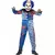 Harlekýnský klaunský kostým pro děti Halloween, Velikost: 7-9 let (130/143 cm)