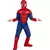 Deluxe svalový Spiderman kostým pro děti, Velikost: 7-8 let (122 to 128 cm)