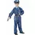 Modrý kostým policisty pro děti, Velikost: 7-9 let (120-130 cm)
