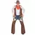 Kovbojský kostým Wild West pro muže, Velikost: Medium/Large