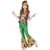 Zelený hippie flower power kostým pro dívky, Velikost: 7-9 let (120-130 cm)