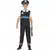 Černo-bílý policejní kostým pro chlapce, Velikost: 7-9 let (130/143 cm)