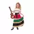 Barevný mexický kostým pro dívky, Velikost: 7-9 let(122-138 cm)