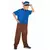 Dětský kostým policejního psa modrý, Velikost: 7-9 let (120-130 cm)
