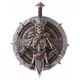 Plastový vikingský štít a meč