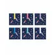 6 papírových dárkových taštiček Space Adventure 13 × 14 cm