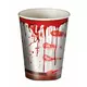 6 krvavých halloweenských papírových kelímků 240 ml