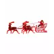 Dekorace na dort Santa Claus se saněmi 14cm