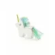 Mini piñata bílý jednorožec 8 × 2,5 cm