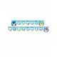Papírová girlanda Happy Birthday Baby Shark 2 m