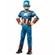 Deluxe kostým Captain America (animovaný seriál) pro chlapce, Velikost: 3-4 let (90 to 104 cm)