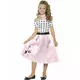 Kostým 50s Miss Girly pro dívky, Velikost: 7-9 let (130/143 cm)