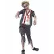 Zombie kostým školáka pro chlapce Halloween, Velikost: 7-9 let (130/143 cm)