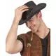 Černý kovbojský klobouk pro dospělé