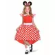 Klasický červený kostým Minnie Mouse pro dívky, Velikost: 5-6 let (109 - 126 cm)