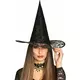 Krajkový čarodějnický klobouk pro dospělé Halloween