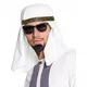 Pokrývka hlavy arabského emíra pro dospělé
