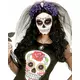 Květinová čelenka s lebkou (fialová) pro ženy, Day of the Dead