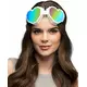 Bílé lyžařské brýle ve tvaru srdce pro dospělé