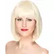 Luxusní krátká bob blond paruka s ofinou pro ženy