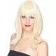 Luxusní blond dámská paruka střední délky - 170g