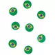 150 konfeti na stůl s brazilskou vlajkou