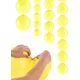 20× propojitelné nafukovací balónky pastelově žluté 28 cm