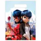 6 dárkových taštiček Miraculous Ladybug 23 × 16,5 cm
