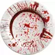 6 krvavých halloweenských papírových talířů 23 cm