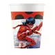 8 kartonových kelímků Miraculous Ladybug 200 ml