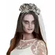 Bílý zombie závoj – čelenka pro ženy Halloween