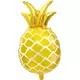 Fóliový balónek ananas zlatý 48 × 67 cm