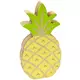 Dřevěná dekorace ananas žlutá a zelená 12 cm