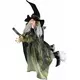 Dekorace létající čarodějnice na koštěti 100cm Halloween