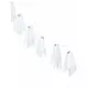 Svítící girlanda duchů Halloween 150 cm